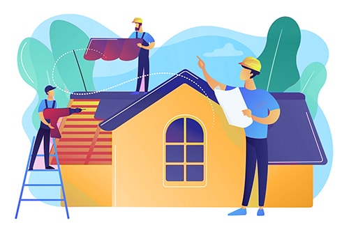 illustration rénovation maison